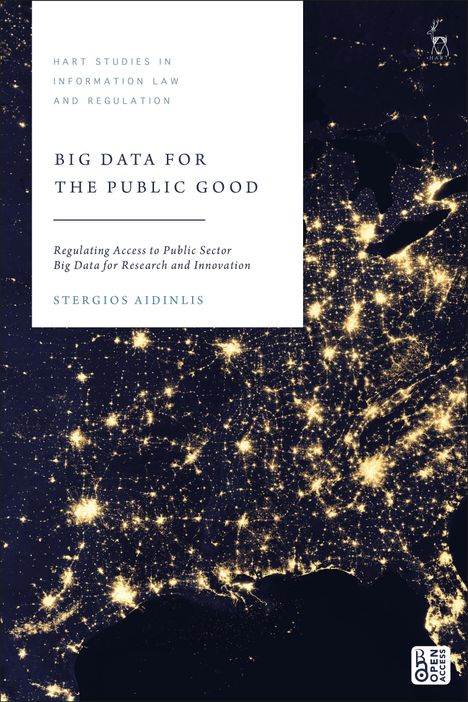 Cover für "Big Data for the Public Good" von Stergios Aidinlis; zeigt eine nächtliche Satellitenaufnahme beleuchteter Städte.