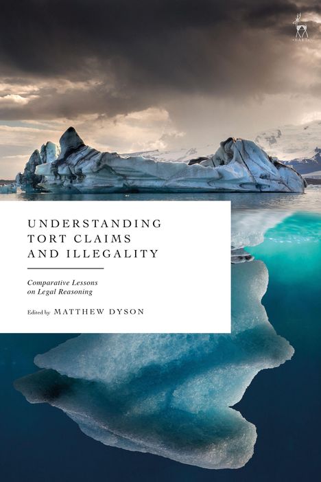 "Understanding Tort Claims and Illegality" von Matthew Dyson, Eisschollenlandschaft, dramatischer Himmel.