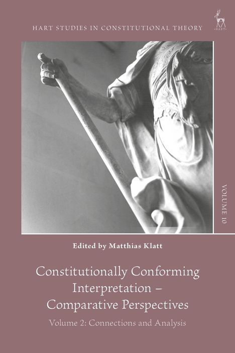 Text oben: "Hart Studies in Constitutional Theory." Unten Statue, Arm hält Stab.