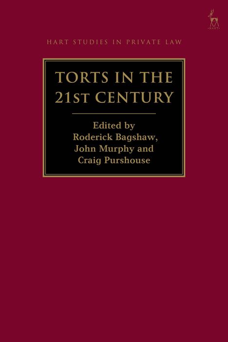 "TORTS IN THE 21ST CENTURY" in goldener Schrift auf dunklem Hintergrund; rote Umrandung; Logo rechts oben.