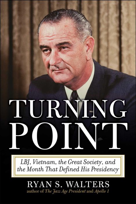 Cover von "Turning Point" mit einem älteren Mann, der nachdenklich schaut. Autor: Ryan S. Walters.
