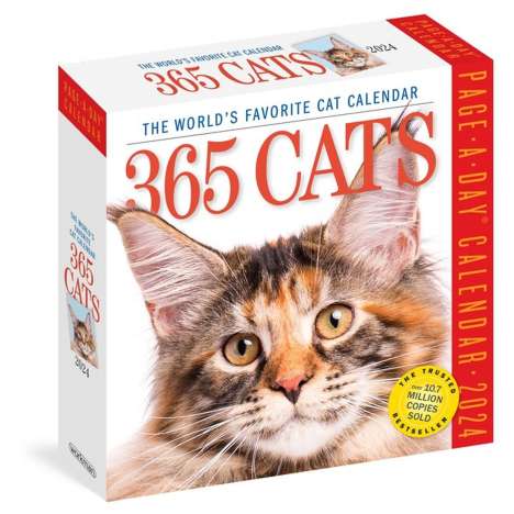 Workman Calendars: 365 Cats Page-A-Day Calendar 2024, Kalender