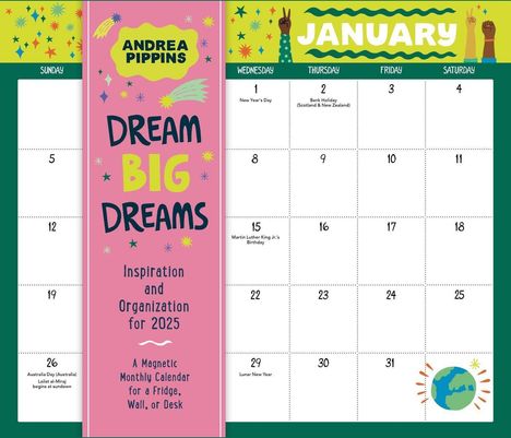 Workman Calendars: Dream Big Dreams: Inspiration and Organization for 2025, Kalender