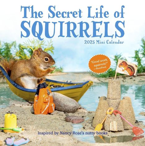 Nancy Rose: The Secret Life of Squirrels Mini Wall Calendar 2025, Kalender