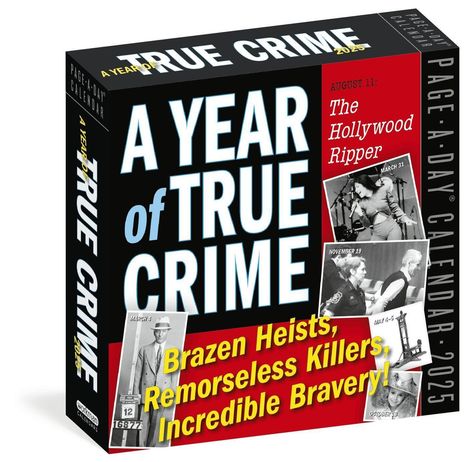 Workman Calendars: A Year of True Crime Page-A-Day(r) Calendar 2025, Kalender