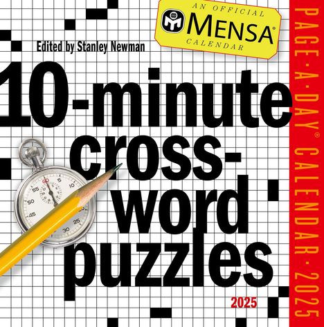 Stanley Newman: Mensa(r) 10-Minute Crossword Puzzles Page-A-Day(r) Calendar 2025, Kalender