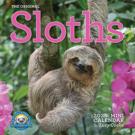 Lucy Cooke: Original Sloths Mini Wall Calendar 2025, Kalender