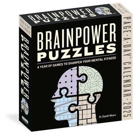 Gareth Moore: Brainpower Puzzles Page-A-Day® Calendar 2025, Kalender