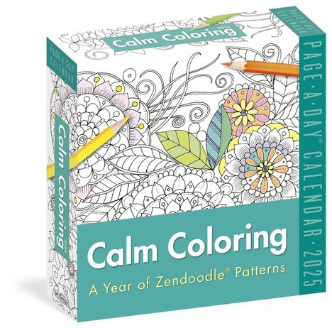 Workman Calendars: Calm Coloring Page-A-Day(r) Calendar 2025, Kalender