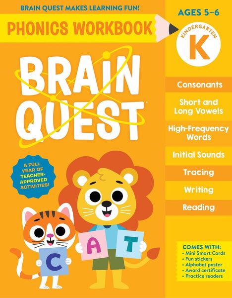 Brain Quest Phonics Workbook: Kindergarten, Buch