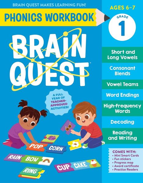 Brain Quest Phonics Workbook: Grade 1, Buch