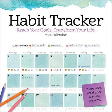 Workman Calendars: Habit Tracker Wall Calendar 2026, Kalender