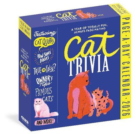 Workman Calendars: Cat Trivia Page-A-Day(r) Calendar 2026, Kalender