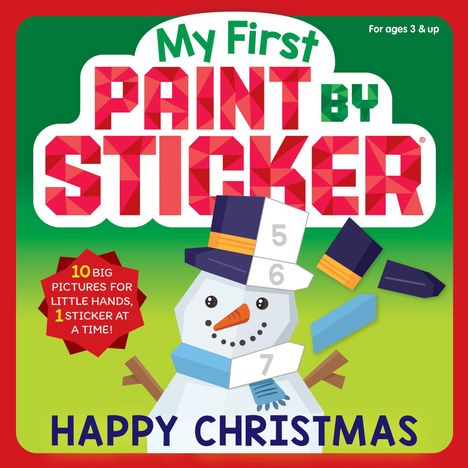 Workman Publishing: My First Paint by Sticker: Happy Christmas, Buch