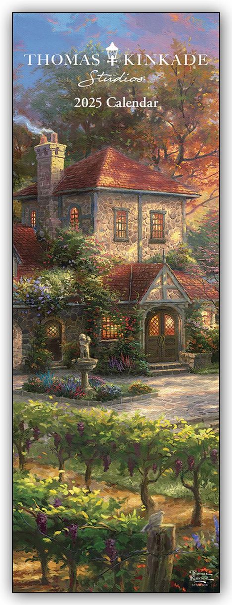 Thomas Kinkade Studios 2025 - Slimline-Kalender, Kalender