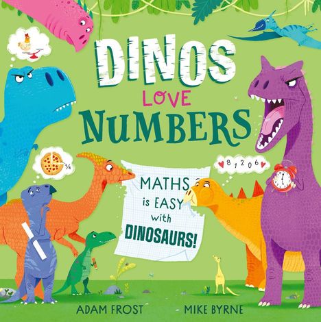 Adam Frost: Dinos Love Numbers, Buch