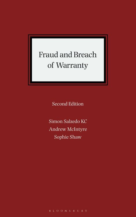 Simon Salzedo Kc: Fraud and Breach of Warranty, Buch