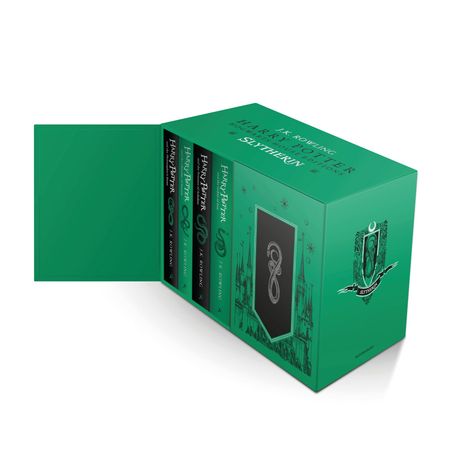 J. K. Rowling: Harry Potter Slytherin House Editions Hardback Box Set, 7 Bücher