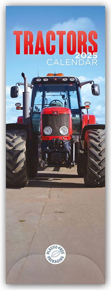 Carousel Calendar: Tractors - Traktoren 2025 - Slimline-Kalender, Kalender