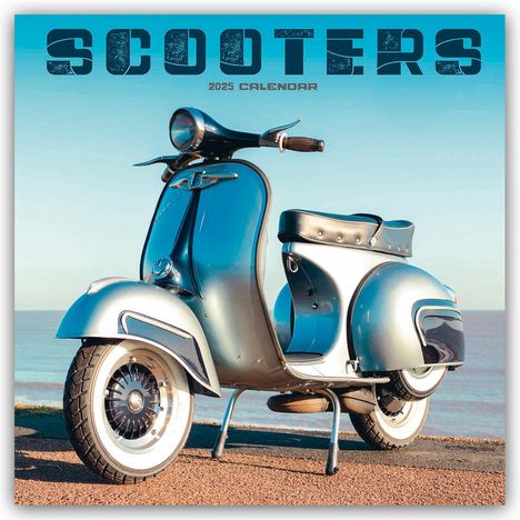 Carousel Calendar: Scooters - Motorroller 2025 - Wand-Kalender, Kalender