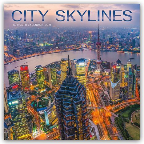 Carousel Calendar: City Skylines - Stadtsilhouetten 2026 - Wand-Kalender, Kalender