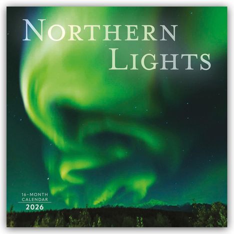 Carousel Calendar: Northern Lights - Aurora Borealis 2026 - Wand-Kalender, Kalender