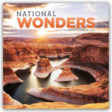Carousel Calendar: National Wonders - Wunder der Welt 2026 - Wand-Kalender, Kalender
