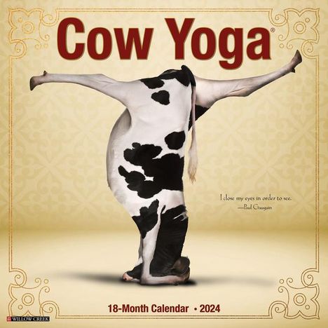 Willow Creek Press: Cow Yoga 2024 12 X 12 Wall Calendar, Kalender