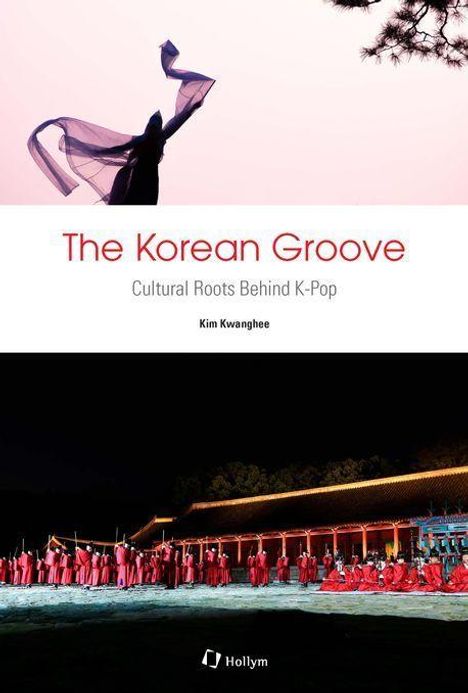 "The Korean Groove: Cultural Roots Behind K-Pop", Kim Kwanghee, Menschen in roten Gewändern vor traditioneller Architektur.