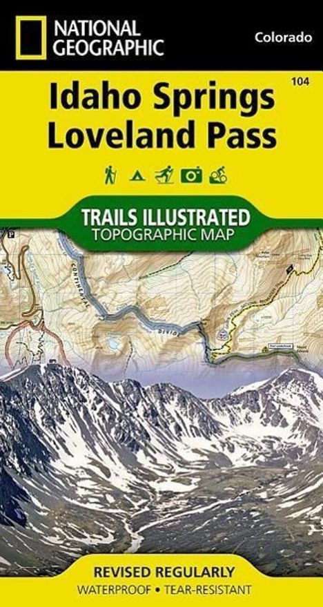 National Geographic Maps: Idaho Springs, Loveland Pass Map, Karten