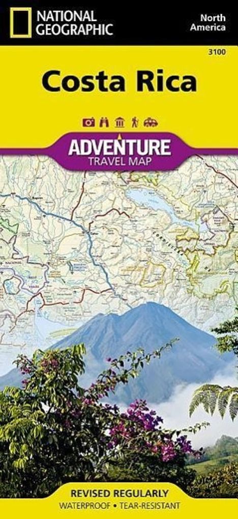 National Geographic Maps: Costa Rica Map, Karten