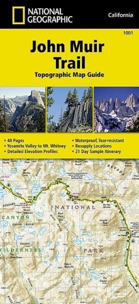 National Geographic Maps: John Muir Trail Map, Karten