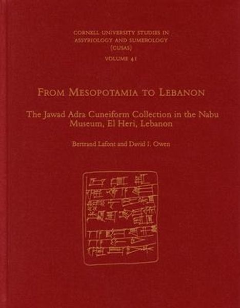 Bertrand Lafont: From Mesopotamia to Lebanon, Buch