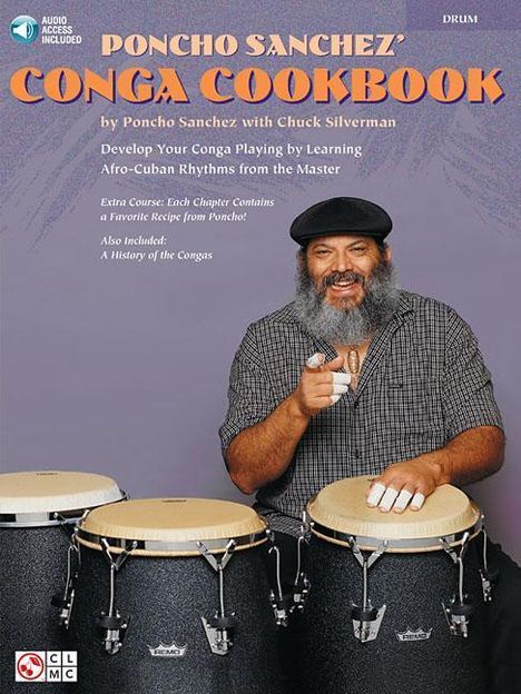Poncho Sanchez' Conga Cookbook Book/Online Audio, Buch