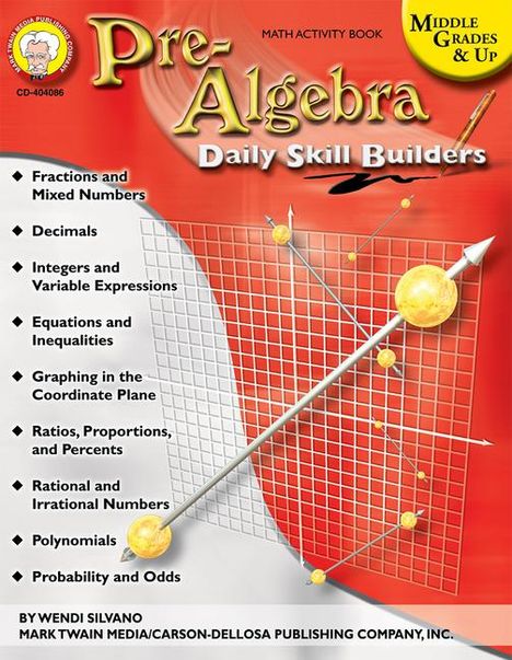 Wendi Silvano: Pre-Algebra, Grades 6 - 12, Buch