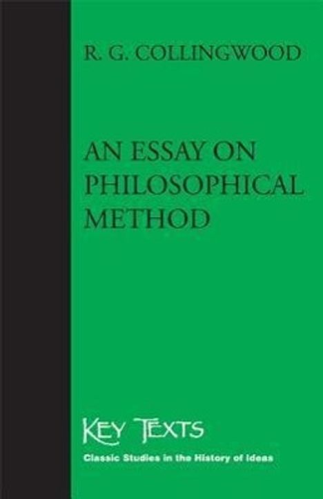 R G Collingwood: An Essay on Philosophical Method, Buch
