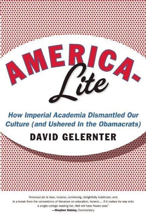 David Gelernter: America-Lite, Buch