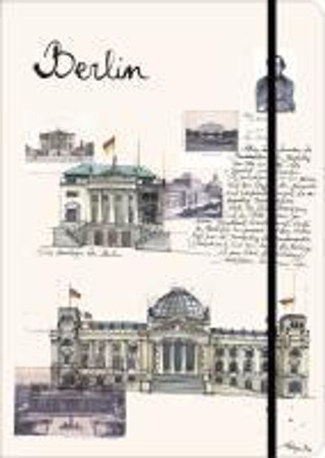 Berlin City Journal, Notizbuch, groß, Buch