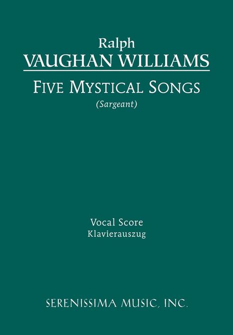 Ralph Vaughan Williams (1872-1958): Five Mystical Songs - Vocal score, Buch