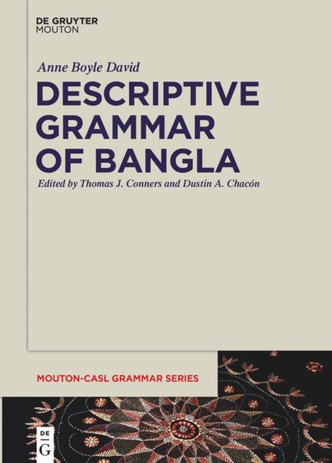 Anne Boyle David: Descriptive Grammar of Bangla, Buch