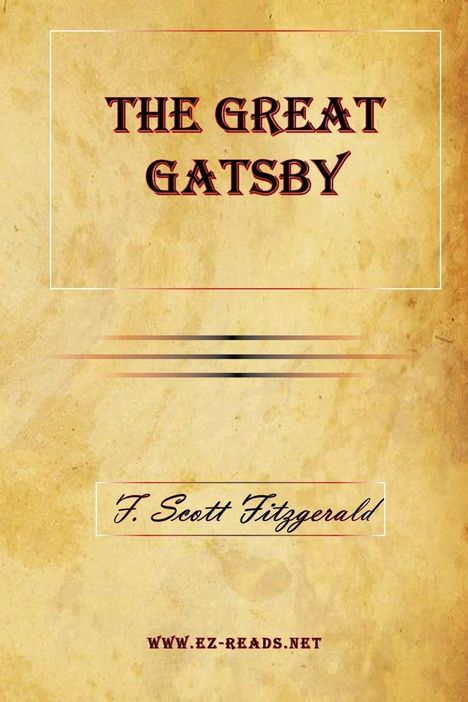 F. Scott Fitzgerald: The Great Gatsby, Buch