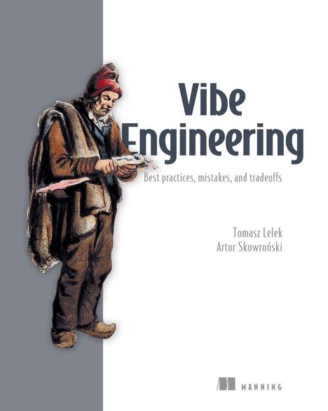 Titel: "Vibe Engineering". Autoren: Tomasz Lelek, Artur Skowroński. Illustration eines Mannes in traditioneller Kleidung.
