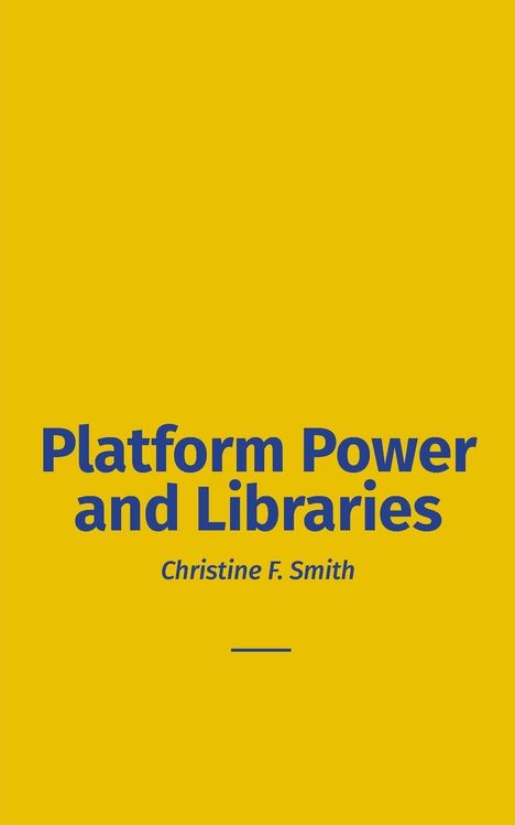 Platform Power and Libraries, Buch