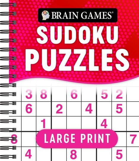 Publications International Ltd: Brain Games - Large Print Sudoku Puzzles (Swoosh), Buch