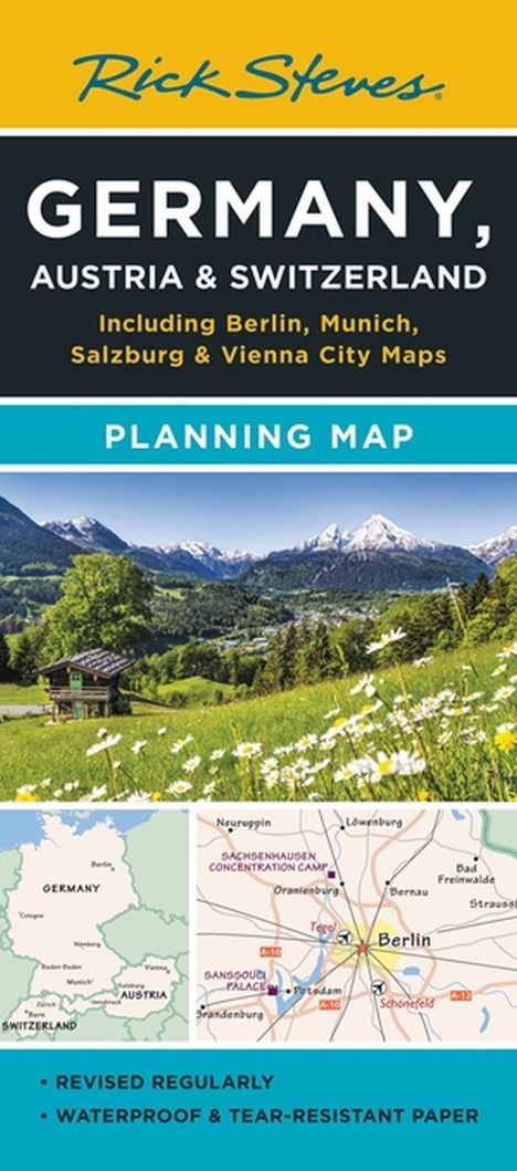 Rick Steves: Rick Steves Germany, Austria &amp; Switzerland Planning Map, Karten