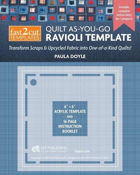 Paula Doyle: Fast2cut (R) Quilt As-You-Go Ravioli Template, Buch