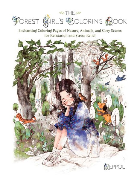 The Forest Girl's Coloring Book, Buch