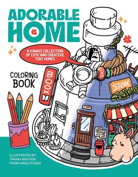 Thanh Nguyen: Adorable Home Coloring Book, Buch