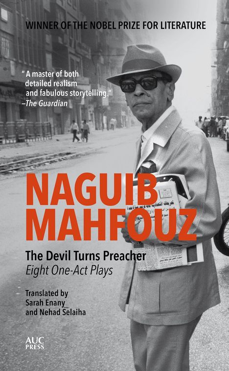 Text: „Winner of the Nobel Prize for Literature. A master of both detailed realism and fabulous storytelling.“ -The Guardian

Ein Mann mit Sonnenbrille und Hut hält Zeitungen in einer städtischen Straße.