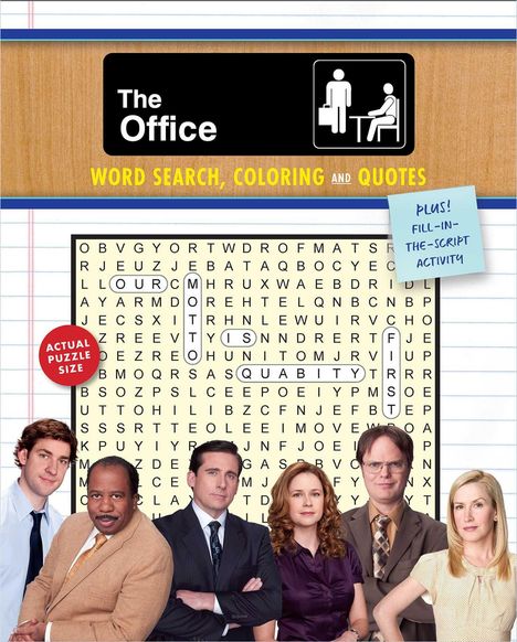 Editors of Thunder Bay Press: The Office Word Search, Coloring &amp; Quotes: Plus Fill-In-The-Script Activity, Buch